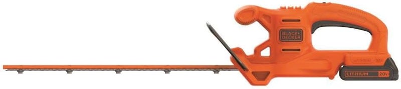 BLACK+DECKER 20V MAX Hedge Trimmer, Cordless, 18 inch Blade, Reduced Vibration, Battery and Charger Included (LHT218C1) - Image 2